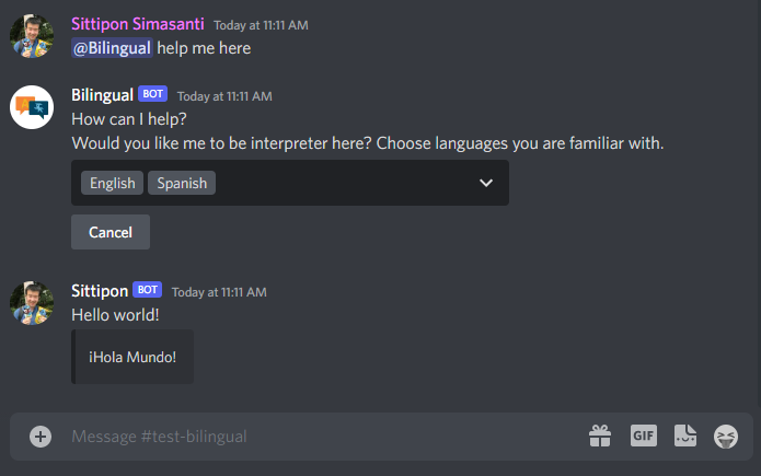@Bilingual comes to help